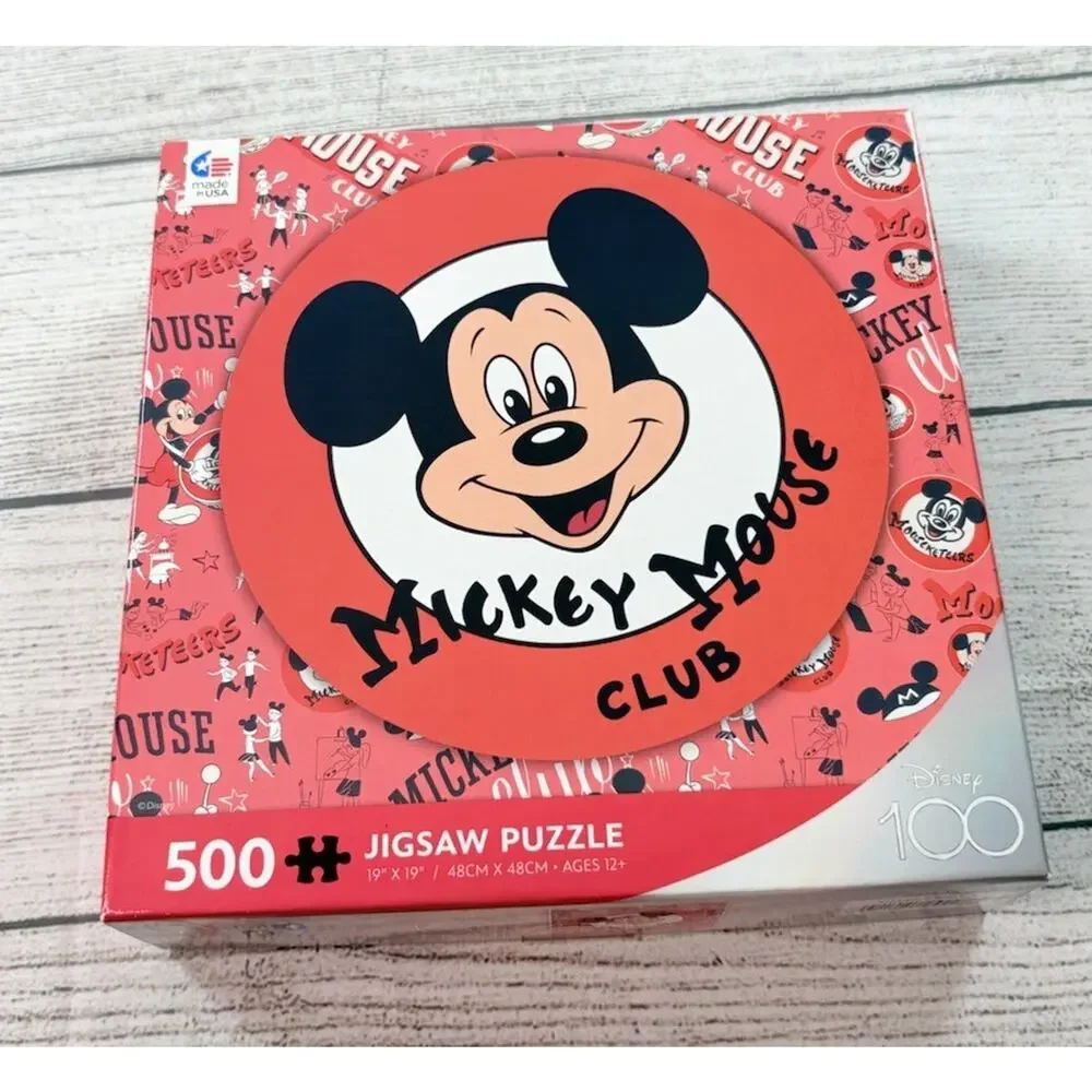 MICKEY MOUSE Club Ceaco Puzzle 500 Pieces Red 19” Disney